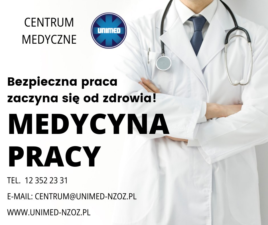  Nowość w Centrum Medycznym Unimed – Poradnia Medycyny Pracy!  Z radością informujemy, ...